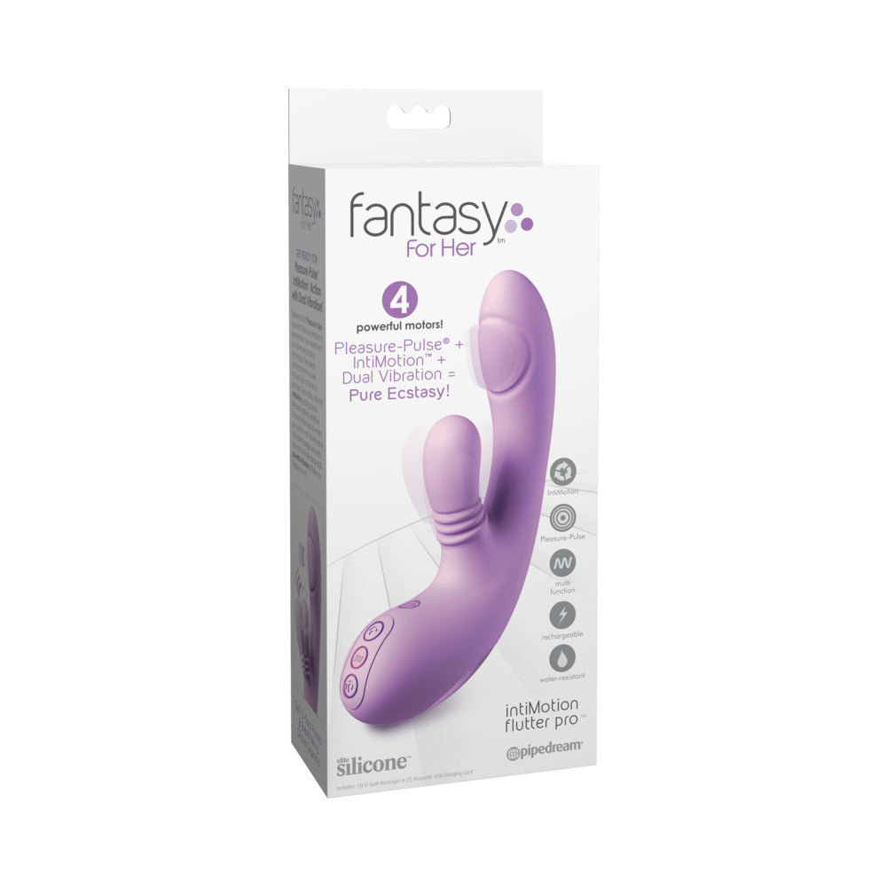 Fantasy For Her intiMotion Flutter Pro Rabbit Vibrator - Purple